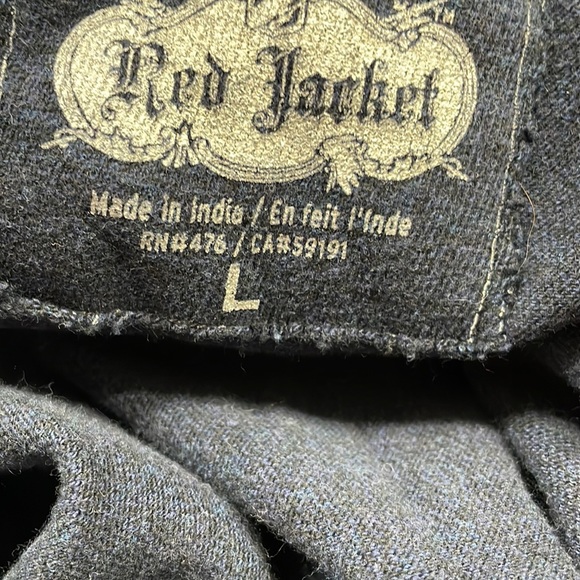 Bacara Jacket Red Jacket Zip Up Large - Picture 5 of 5